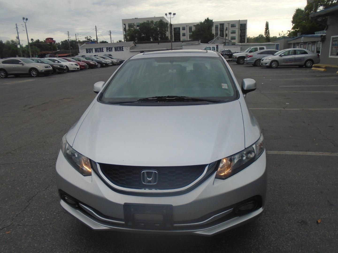 2013 Honda Civic EX-L Sedan 5-Speed AT (19XFB2F94DE) with an 1.8L L4 SOHC 16V engine, 5-Speed Automatic transmission, located at 6112 N Florida Avenue, Tampa, FL, 33604, (888) 521-5131, 27.954929, -82.459534 - Photo#1